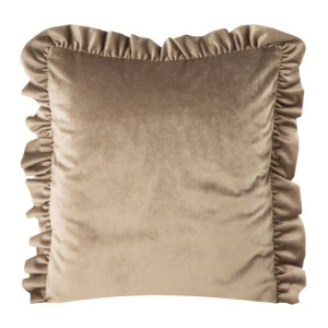 Poszewka Velvet 25 45x45 Cm Ciemnobeżowy