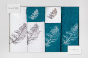Ręcznik Nadia 2 Szt.30x50 Cm, 2 Szt.50x90 Cm, 2 Szt. 70x140 Cm Biały