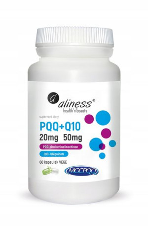 Aliness PQQ 20 mg + KOENZYM Q10 50 mg Mitochondria 60 kapsułek