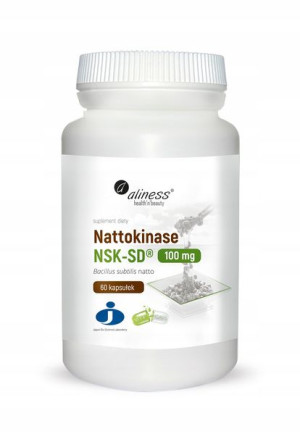 ALINESS Nattokinase NSK-SD 100mg 60 kapsułek Nattokinaza
