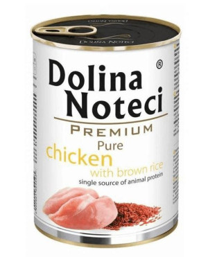 DOLINA NOTECI Premium Pure bogata w kurczaka z ryżem - mokra karma dla psa