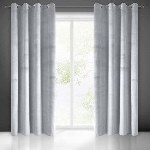 Zasłona Gotowa Pierre 140x250 Cm Jasnoszary