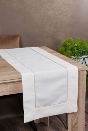 Obrus Blanka 40 X 180 Cm Kremowy