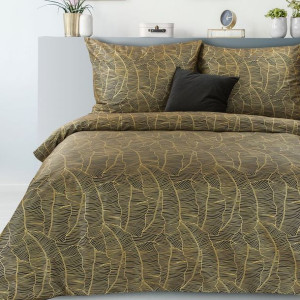 Komplet Pościeli W Pudełku Metalic2 160x200 Cm, 2 Szt. 70x80 Cm Czarny