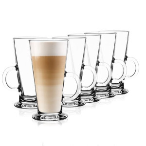 Komplet 6 szklanek do kawy Caffe Latte 250 ml