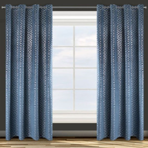 Zasłona Gotowa D91 Moly 140x250 Cm Granatowy