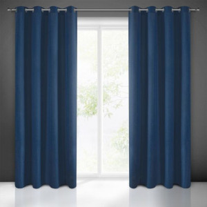 Zasłona Gotowa Rita 140x250 Cm Ciemnoniebieski