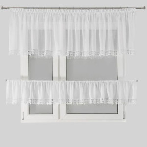 Firana Gotowa Dagmara-6 400x65 Cm 400x35 Cm Biały