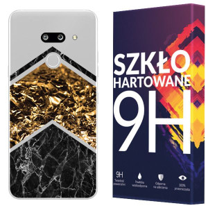 Etui Do Lg G8 / G8 Thinq Marmur Nadruk Case +szkło