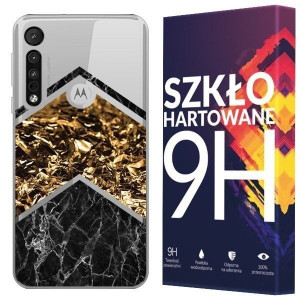 Etui Do Motorola Moto G8 Play Marmur Nadruk +szkło