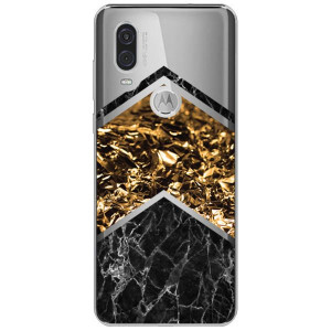 Etui Do Motorola One Vision Nadruk Marmur Case