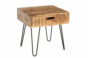 INVICTA stolik SCORPION 50 cm mango - drewno naturalne, żelazo