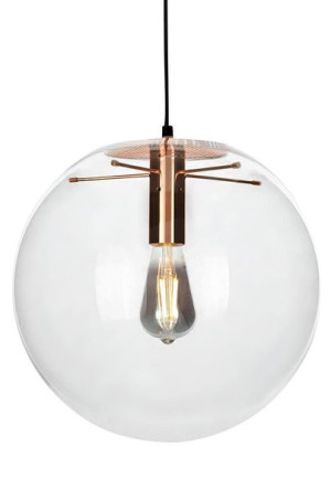 Lampa wisząca SANDRA 40 miedziana - szkło, metal