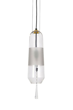 Lampa wisząca NEWEL transparentna - szkło