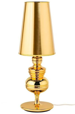 Lampa biurkowa QUEEN 18 złota