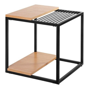 Stolik GALLER dąb - gazetnik, MDF, metal