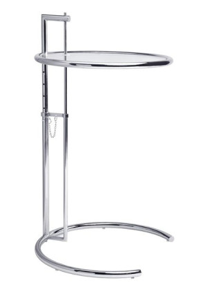 Stolik GREY chromowany - metal, szkło