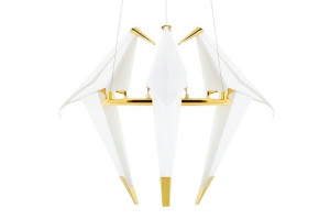 Lampa wisząca LORO 3 UP złota - LED
