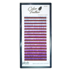 Jolash Rzęsy Color Feather Unicorn C, 0,07, Mix Mm