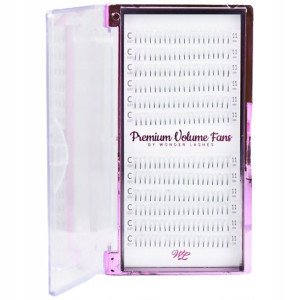 Wonder Lashes Rzęsy Premium 3D Volume Fans C, 12Mm