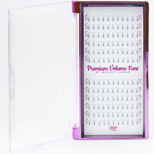 Wonder Lashes Rzęsy Premium 4D Volume Fans C, 10Mm