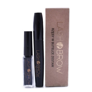 Lash Brow Zestaw Rzęsy W Butelce I Tusz Do Rzęs 3D Mascara