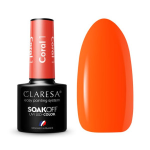 Claresa Lakier Hybrydowy Coral 001 5G
