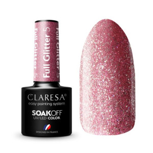 Claresa Lakier Hybrydowy Full Glitter 5 5Ml