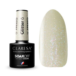 Claresa Lakier Hybrydowy Glitter 6 5Ml