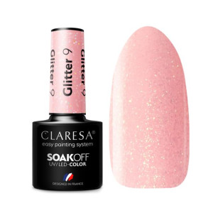 Claresa Lakier Hybrydowy Glitter 9 5Ml