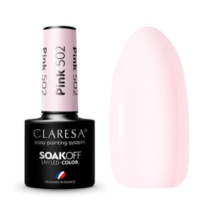Claresa Lakier Hybrydowy Pink 502 5Ml