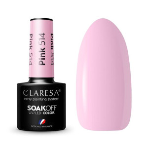 Claresa Lakier Hybrydowy Pink 514 5Ml