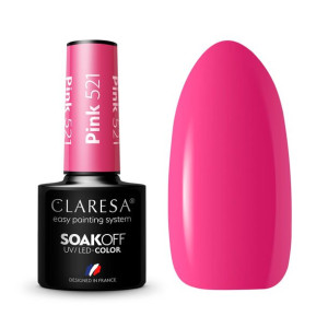 Claresa Lakier Hybrydowy Pink 521 5Ml