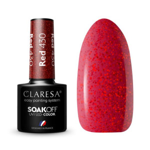 Claresa Lakier Hybrydowy Red 430 5Ml