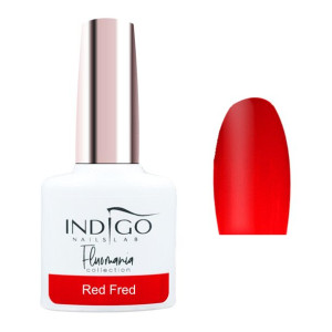 Indigo Fluomania Lakier Hybrydowy Red Fred 7Ml