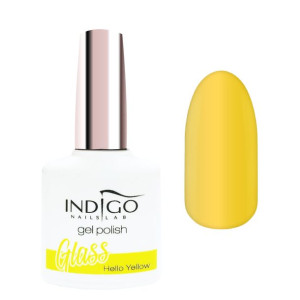 Indigo Gel Polish Lakier Hybrydowy Glass Hello Yellow7Ml