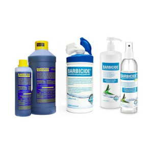 BARBICIDE -ZESTAW Koncentrat 2000 ml+HAND DISINFECTION 250ml +WIPES 120szt.