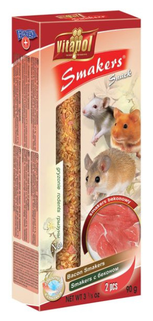 VITAPOL Kolby bekonowe dla gryzoni 2szt. 90g