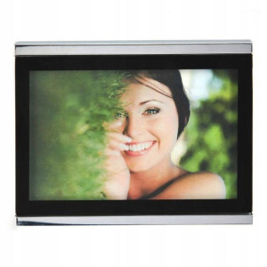 Ramka na zdjęcie 13x18 czarno srebrna aluminium
