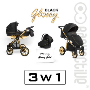 Wózek 3w1 Baby Active Mommy GLOSSY Gold