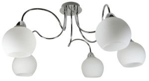 Nelda Zwis 5x40w E14 Chrom