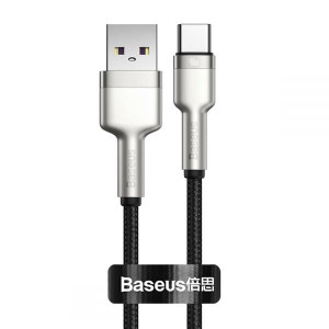 Baseus Cafule Metal Type-c Cable Pd40w/5a 25cm Black