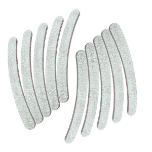 Zestaw Pilników Do Paznokci Banan Zebra 100/180 10X