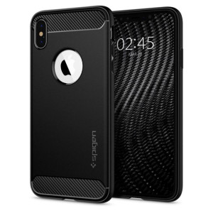 Spigen RUGGED ARMOR iPhone X/XS MATTE czarny
