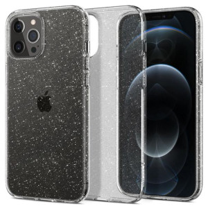 Spigen LIQUID bezbarwny iPhone 12/12 PRO GLITTER bezbarwny