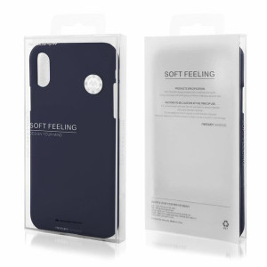 Etui MERCURY Soft Feeling do Apple iPhone 11 PRO MAX HOLE niebieski