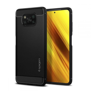 Spigen RUGGED ARMOR XIAOMI POCO X3 PRO/X3 NFC MATTE czarny