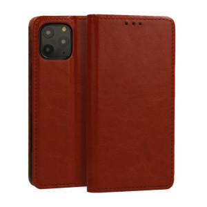 Kabura BOOK do iPhone 7/8/SE 2020 4,7" BRĄZOWA skóra