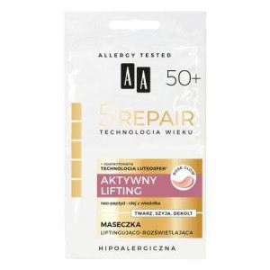 AA 5 REPAIR 50+ Maseczka liftingująco-rozświetlająca 2x4 ml