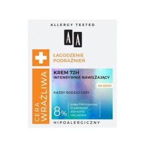 AA Cera Wrażliwa krem nawilżający 72 h na dzień 50 ml